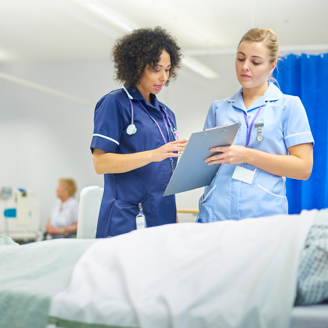 healthcare workers in scrubs