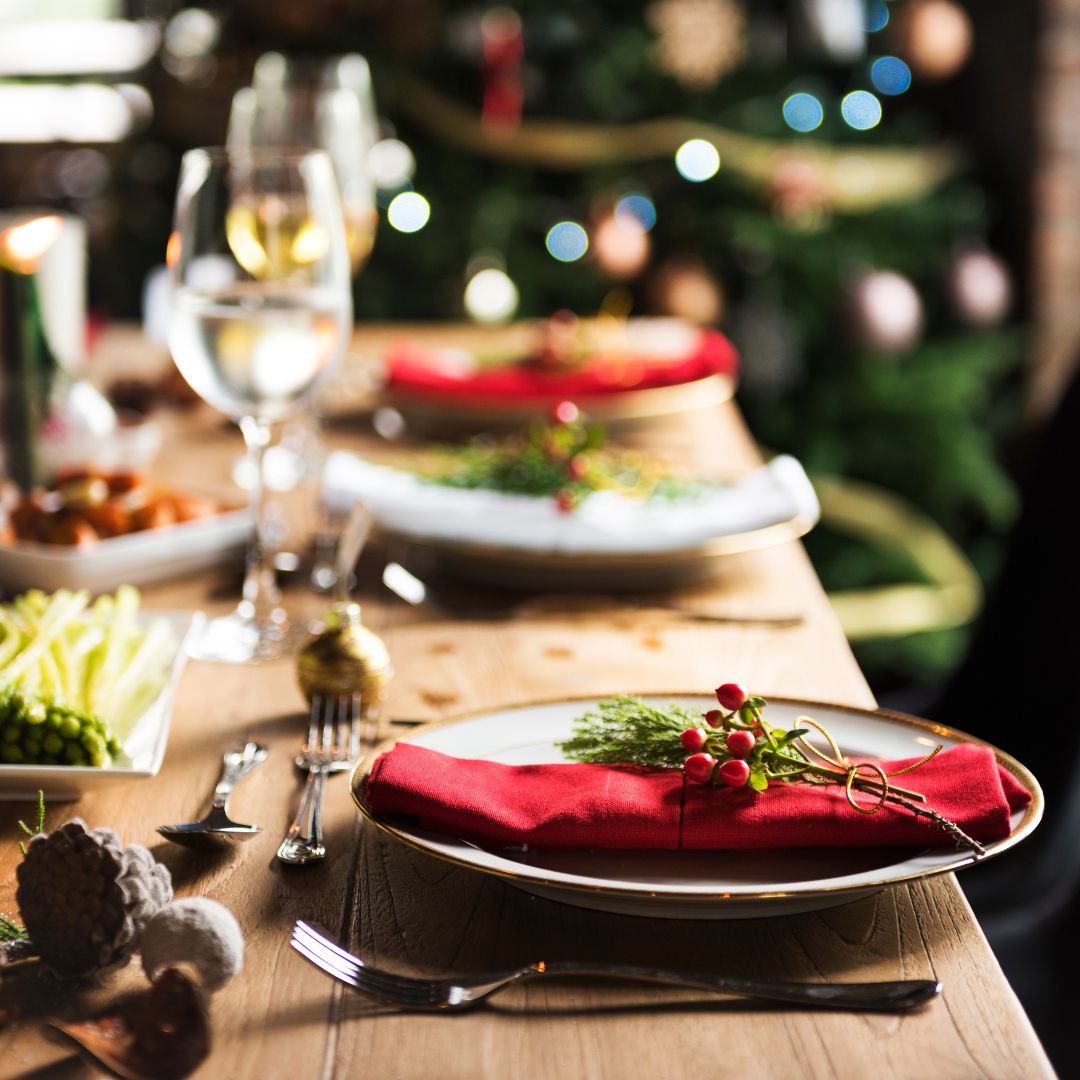 holiday event linen napkin